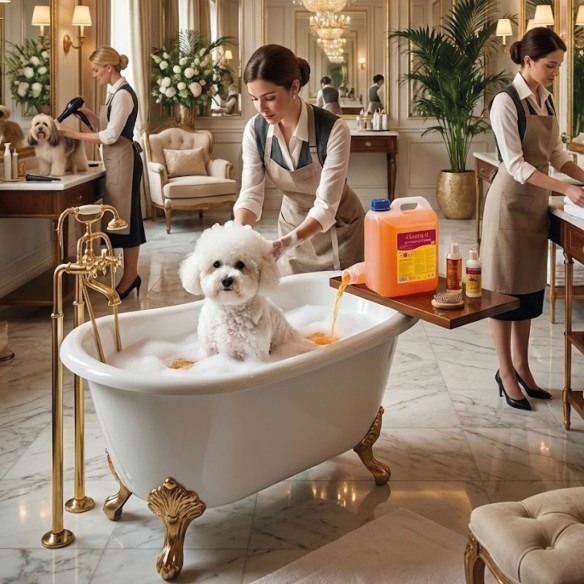 Champú Aceite de Visón 5L para Yorkshire: Brillo y Suavidad