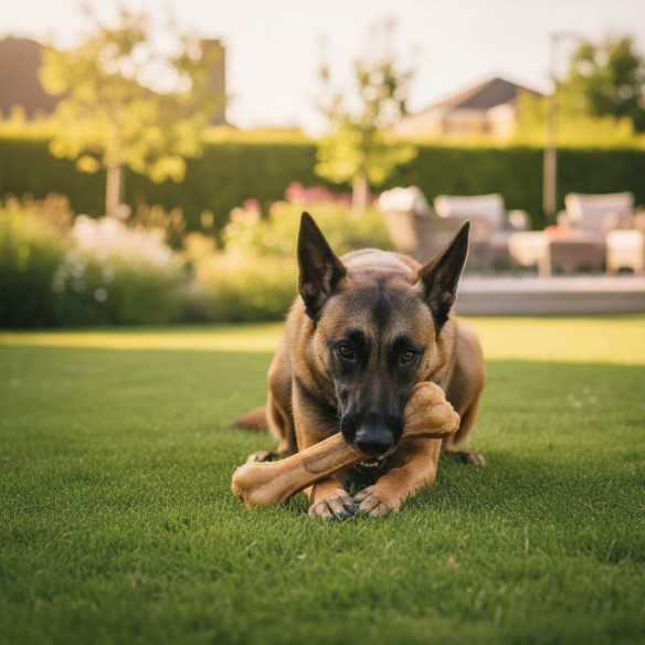 Hueso Prensado 32cm Moly: Masticable Natural para Perros