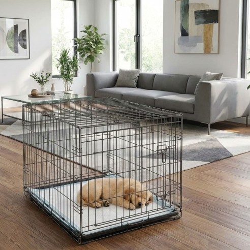 Jaula Metálica Pequeña 61x44x50 cm - Comodidad y Seguridad