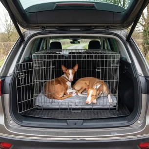 Jaula Metálica Grande 93x57x64 cm para Mascotas cómodas 2