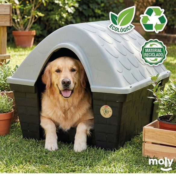 Caseta para Perro HAPPY Stefanplast Grande 96x78x73 cm – Resistente para Exterior-Perros raza Grande
