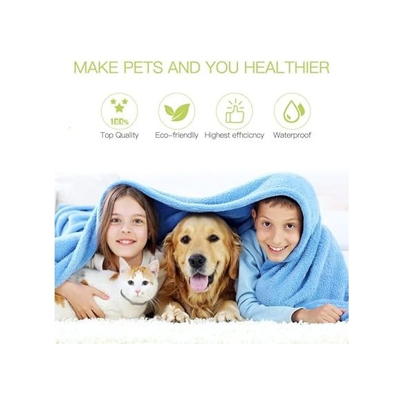 Collar Antiparasitario Moly para Perros y Gatos Medianos y Grandes 62,5 cm | Pack 2 Unidades | Protección Natural 8 Meses