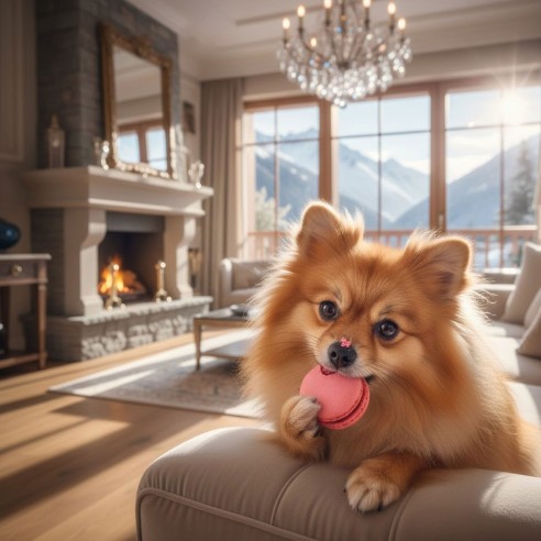 15 Macarons de Galletas para Perros Moly – Estuche de Snacks Premium