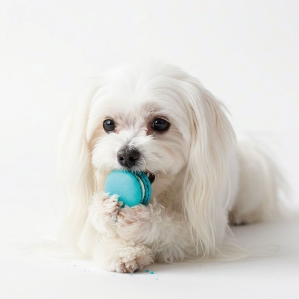 15 Macarons de Galletas para Perros Moly – Estuche de Snacks Premium