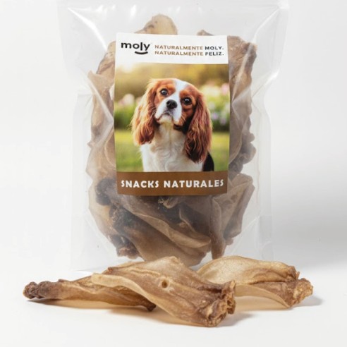 MOLY Orejas Deshidratadas para Perros 500 g – Snack Natural Granel