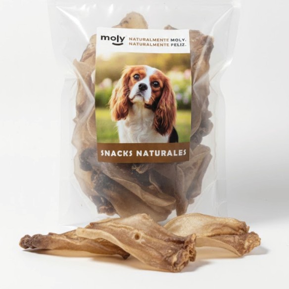 MOLY Orejas Deshidratadas para Perros 500 g – Snack Natural Granel
