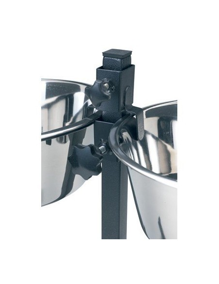 COMEDERO DOBLE REGULABLE 25 CM 2 X 2,6 L - 