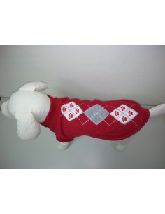 Jersey Diseño Rombos para Mascotas - 35cm de Estilo Único 2