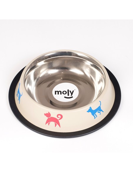 COMEDERO ACERO ANTI-DES DRAW MASCOT. 16CM 0,55 L