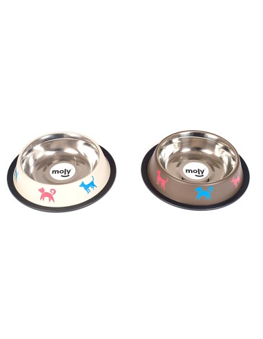 COMEDERO ACERO ANTI-DES DRAW MASCOT. 16CM 0,55 L