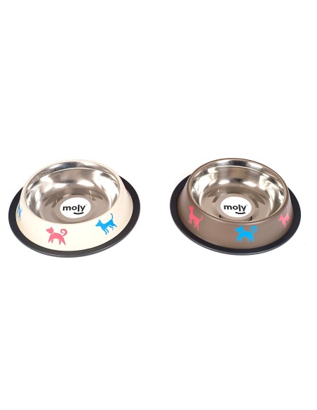 COMEDERO ACERO ANTI-DES DRAW MASCOT. 16CM 0,55 L