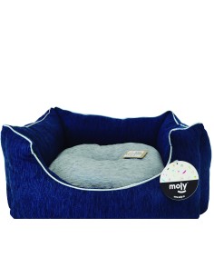 CUNA RECT. CHENILLA AZUL T-3 75*63*24