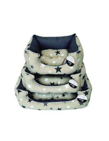 CUNA RECT. ESTRELLITAS/GRIS T-1 50*42*21