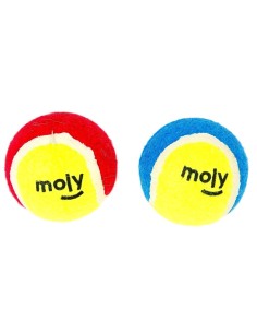 Pelota Tenis con Huellas 6,5cm - Pack de 2 para Mascotas 2