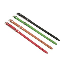 Collar de Cuero Liso para Perros - Estilo y Comodidad 2