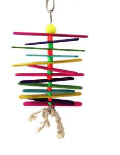 JUGUETE INTERACTIVO C/SONIDO MADERA PALITOS COLORES 25CM