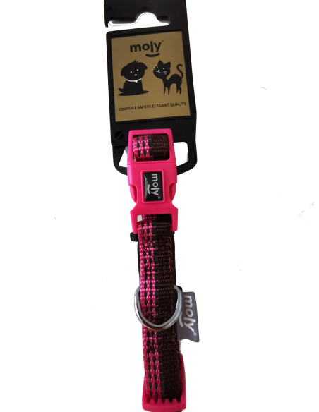COLLAR MOLY NEOPRENO CON NYLON REFLECTIVO XS