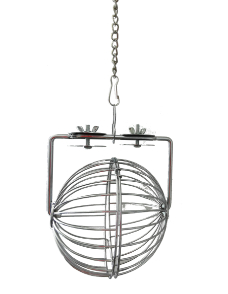 BOLA INTERACTIVA METAL ROEDOR 15 CM