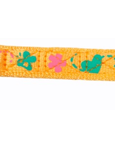 COLLAR NYLON FLOWER 15-20 X 0,80cm C/CASCABEL 2