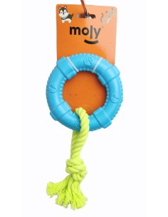 JUGUETE TPR ECO CON CUERDA INTERACTIVO DENTAL 9 CM