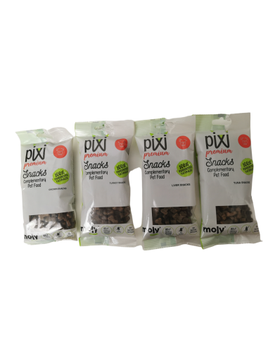 EXPOSITOR SNACK PREMIUM PAVO 50 BOLSITAS 100 GR