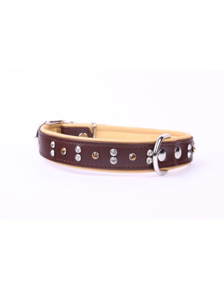 COLLAR PIEL LUXURY CRISTAL 56 CM - 