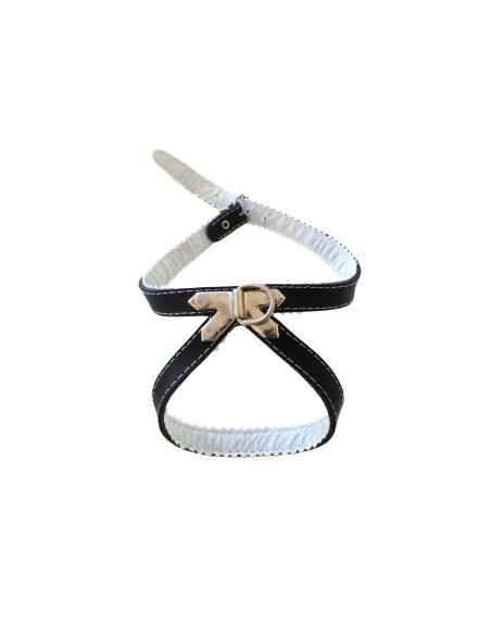 PETRAL CUERO FORRADO  25 CM - 