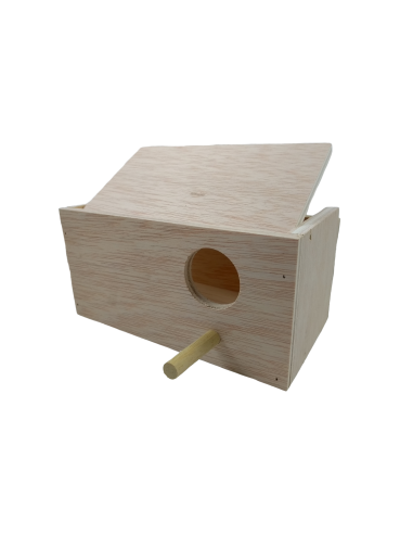 NIDO PERIQUITO MADERA 20 X 9,5 X 10,5 CM - 