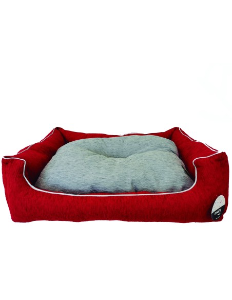 CUNA RECT. CHENILLA ROJA T-4 87*70*24 - 