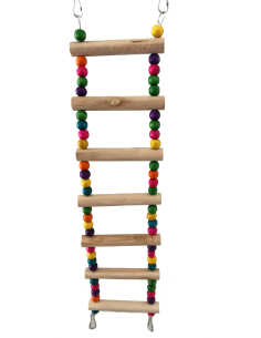 JUGUETE INTERACTIVO ESCALERA PASARELA MADERA COLORES 10x46 CM 2