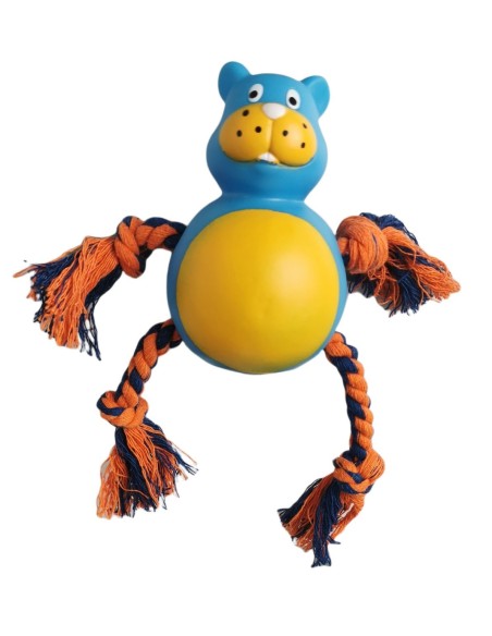 JUGUETE MORDEDOR PERRO HIPOPOTAMO 21 CM -