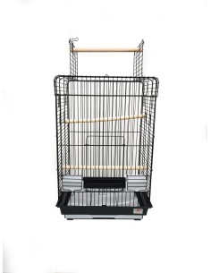 Jaula Malawi Blanca/Negra: Estilo y Comodidad para Mascotas 2