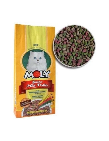 PIENSO MOLY PARA GATOS DE POLLO 1.5 kg - 