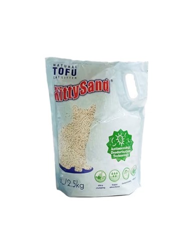 ARENA PARA GATOS DE TOFU 2.5 KG 6 LITROS - 