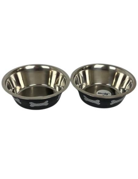 Comedero Doble Ajustable 43 cm Con Dos Comederos de 21 cm 1,6 Los de - 