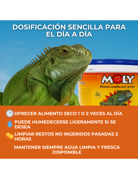 MOLY IGUANAS  3kg PROFESIONAL 8,8 L - 