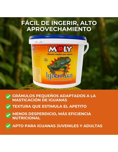 MOLY IGUANAS  3kg PROFESIONAL 8,8 L - 