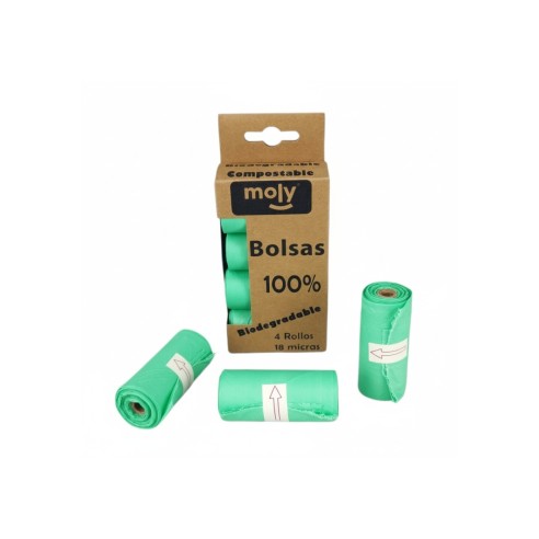Bolsitas Compostables 100% | Pack 4 Rollos Ecológicos
