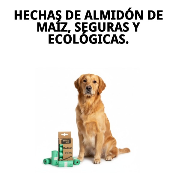 Bolsitas Compostables 100% | Pack 4 Rollos Ecológicos