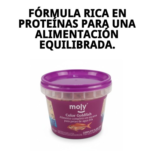 Moly Goldfish 20g: Alimento Premium para Peces de Acuario