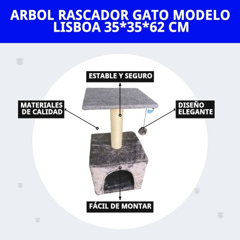 Rascador para Gato Lisboa: Estilo y Comodidad en Uno