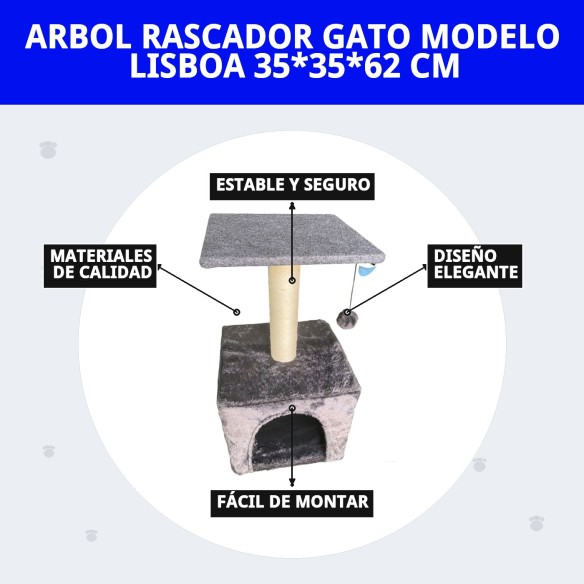 Rascador para Gato Lisboa: Estilo y Comodidad en Uno