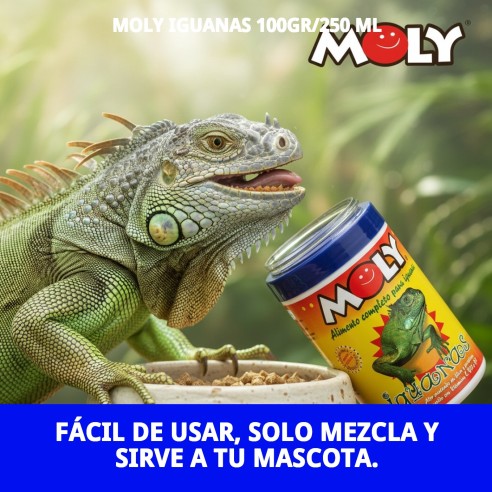 MOLY IGUANAS: Alimento Completo 100g para Iguanas