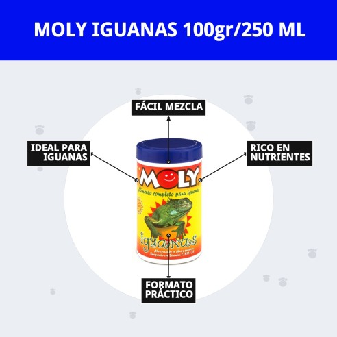 MOLY IGUANAS: Alimento Completo 100g para Iguanas