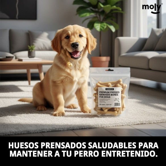 Hueso Prensado para Perros - Sabor y Salud Dental 50 cm