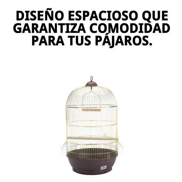 Jaula Jamaica Dorada 70x40 cm - Comodidad y Estilo para Mascotas
