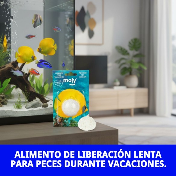 Moly Vacaciones Stick: Alimento Ideal para Peces en Vacaciones