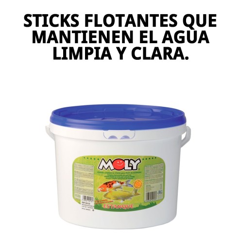 Moly Estanque Sticks 700g: Alimentación Ideal para Peces