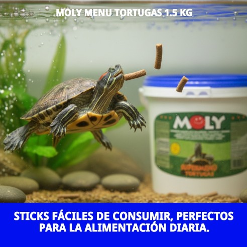 Moly Menú Tortugas 1.5 kg: Alimentación Ideal para Galápagos