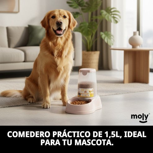 Comedero Break Reserva 1,5L para mascotas - ¡Práctico y elegante!